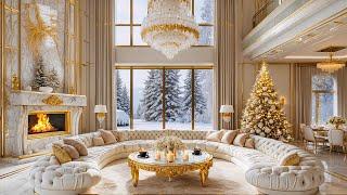 Elegant Winter Piano Jazz in Luxury Living Room ️ Gentle Jazz Music for Focus, Study & Relaxation