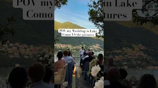 My wedding in lake como vs the pictures 