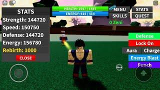 I reached 1,000 Rebirths without any gamepass *ON MOBILE* in Dragon Blox Ultimate! (ROBLOX)