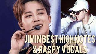 BTS JIMIN BEST LIVE HIGH NOTES & RASPY VOCALS COMPILATION (UPDATED)