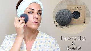 pureSOL Konjac Facial Sponge - How to Use & Review