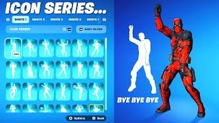 ALL ICON SERIES DANCES & EMOTES IN FORTNITE