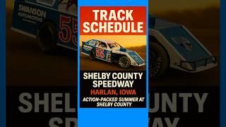  2025 Shelby County Speedway Schedule| Harlan, Iowa Dirt Track Racing #Shorts