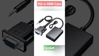 VGA to HDMI Cable #usb #vga #hdmi #cable #hdmicable #hdmiadapter #hdmiconnector