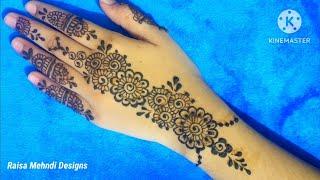 Simple Eid Mehndi Designs/Easy mehndi design/mehndi ka design