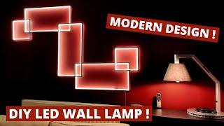 I built a wall lamp with LED strips and scrap metal