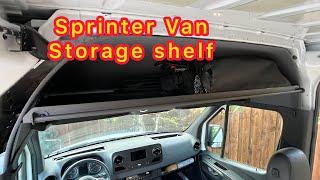 Sprinter Van overhead cargo shelf install…important before you buy!!