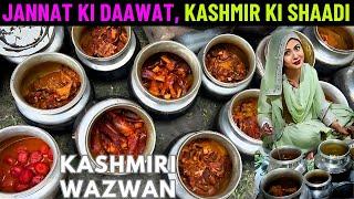 India's Largest 18-Course NON-VEG Feast | KASHMIRI WAZWAN at a KASHMIRI WEDDING in Srinagar 