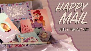 Happy Mail Unboxing from Emily Harvey Art | Soft Music No Talking