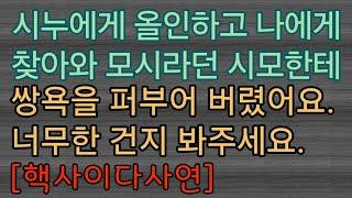 [사이다사연] 우리집에 쳐들어온 시모에게 쌍욕하고 내쫓았어요. 사이다썰 미즈넷사연 응징사연 반전사연 참교육사연 라디오사연 핵사이다사연 레전드사연