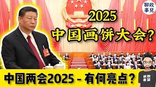 中国两会2025 - 又是画饼？今年经济要完？王沪宁要求辩证看经济现状，农民养老金才涨20元？