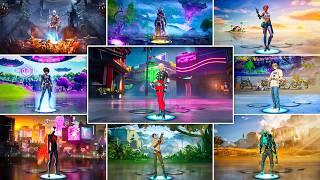 Evolution of All Fortnite Lobby Backgrounds (Chapter 1 Season 1 - Chapter 6 Season 2)