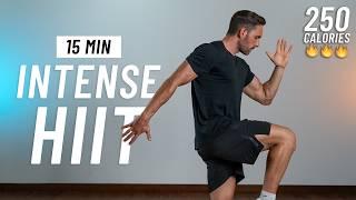 15 MIN INTENSE HIIT WORKOUT - ALL STANDING - Full Body Cardio, No Equipment, No Repeats