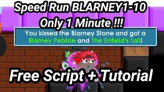 FREE AUTO BLARNEY 1-10 ONLY 1 MINUTES !!! FREE TUTORIAL | PITERP GROWTOPIA