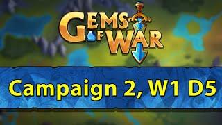 ️ Gems of War, Campaign 2 | Week 1 Day 5 | Bounty Hunter for Leaderboard ️