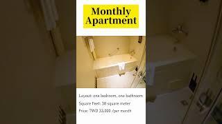 $33,000 Taipei monthly apartment, with bedroom, bathroom and shared kitchen #mrhost