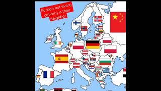 Europe but each country is the neighboring country