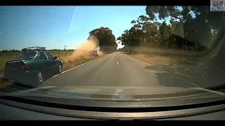 Caravan overtake ends in crash - Pinjarra WA