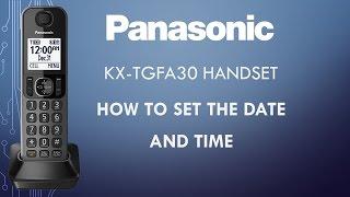 Panasonic - Telephones - Function - How to set the date and time. Models listed in Description.