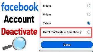 Deactivate facebook account | How to deactivate facebook account temporarily | 2024