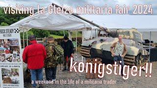 Visiting la gleize militaria fair 2024 a weekend in the life of a militaria trader #lagleize #ww2