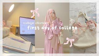 ౨ৎ first day of college vlog | freshman year, campus, what’s in my bag, in person + online classes