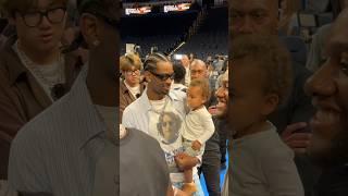 SGA & his son after Game 2 of the NBA Finals 