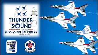 Mississippi Ski Riders Jet-Skiing to watch the "Thunder Over the Sound" USAF Thunderbirds Air Show!