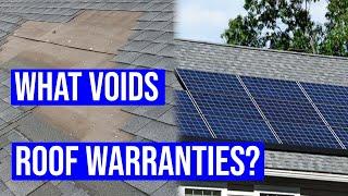 What Voids Roof Warranties? (What Voids Workmanship, Manufacturer Warranty)