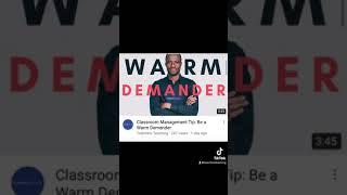 Classroom Management Advice: Be a Warm Demander