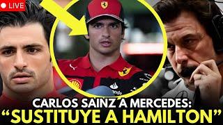  BOMBAZO EN LA F1: CARLOS SAINZ CAMBIA FERRARI POR MERCEDES Y SUSTITUYE A HAMILTON 