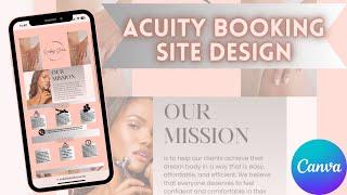 ACUITY BOOKING SITE MADE WITH CANVA|FREE