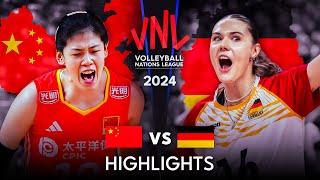  CHINA vs GERMANY  | Highlights | Women's VNL 2024