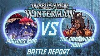 Warhammer Underworlds Battle Report: Mollog’s Mob vs The Godsworn Hunt