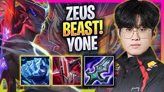 ZEUS IS A BEAST WITH YONE TOP! - T1 Zeus Plays Yone TOP vs Gangplank! | Season 2024