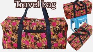 Big Size Travel Bag/Making at home/Single cut/Simple method/I am 60 plus/