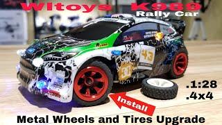 Wltoys K989 Rally Car. Metal Wheels and Tires Upgrade  Install