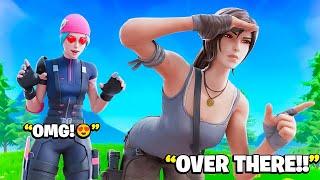 I CHEATED THIS GIRL THE GAME  (FUNNY FORTNITE MOMENTS)