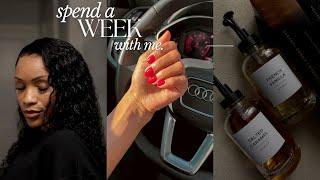 WEEKLY VLOG | microblading touchup, at-home gel manicure, amazon travel haul | Beautifully Syndie