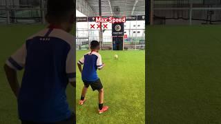 Defying Limits: The Boy's Journey to Victory in the Footbot Speed Challenge️ #footbot #firsttouch