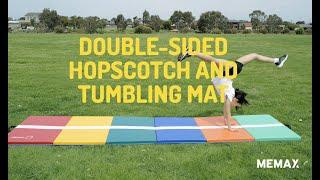 MEMAX Double-Sided Hopscotch and Tumbling Mat - 3.6M