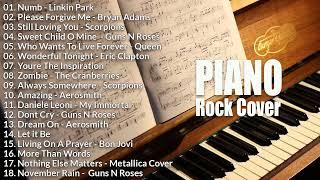 Piano Cover - Piano Rock Collection 2023 - Relaxing Piano Rock Ballads Songs