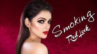 Smoking Red Look I Sharlina Hossain  I Kona By Farnaz Alam | Makeup Tutorial