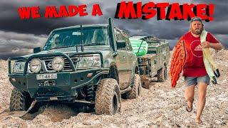 we TRIED towing a camper across FRASER ISLAND (K'gari)