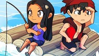 GUY AND GIRL GET LOST AT SEA | Raft #1