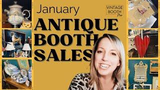 Antique Booth Sales for January | What Sells in Antique Malls | Antique Booth Tips