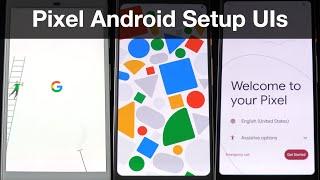 Google Pixel Android Setup UI Evolution!