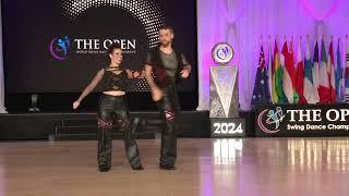 Joel Gibson & Natasha Flowers - The Open World Swing Dance Championships 2024 - Rising Star Division