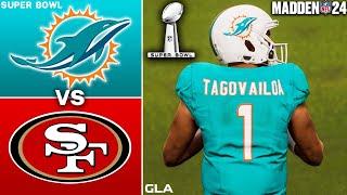 Dolphins vs. 49ers Super Bowl 58 Simulation Madden 24 PS5