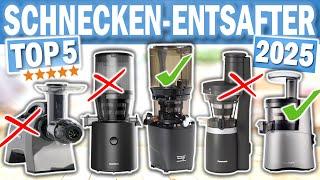 Die besten SCHNECKENENTSAFTER | Top 5 Slow Juicer 2025